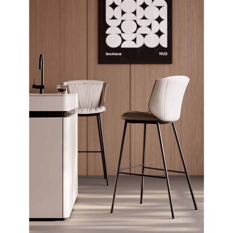 北欧靠背皮吧椅家用轻奢铁艺x高脚椅酒吧椅子咖啡厅现代简约吧台,标准件/零部件/工业耗材,车间地垫,淘宝优惠券,粉丝福利购,淘宝优惠卷