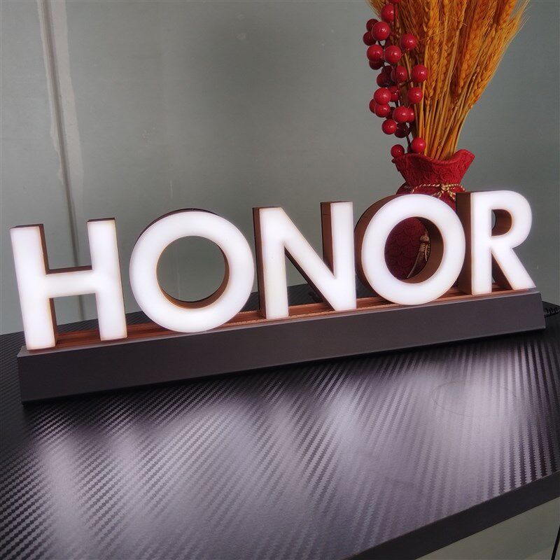 J515亚克力正面发光字招牌广告牌Logo定做T免安装插电即亮