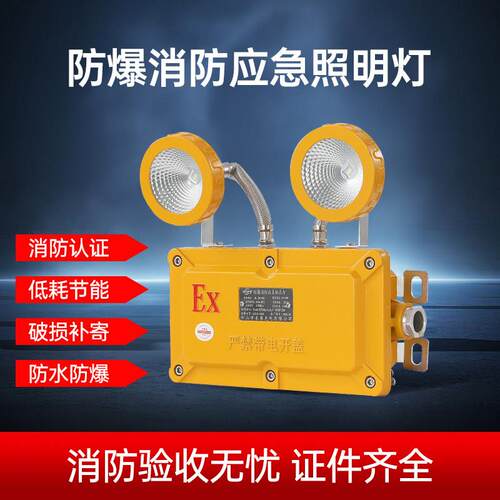防爆应急双头灯消防应急标识灯LED疏散灯指示牌一体式照明灯