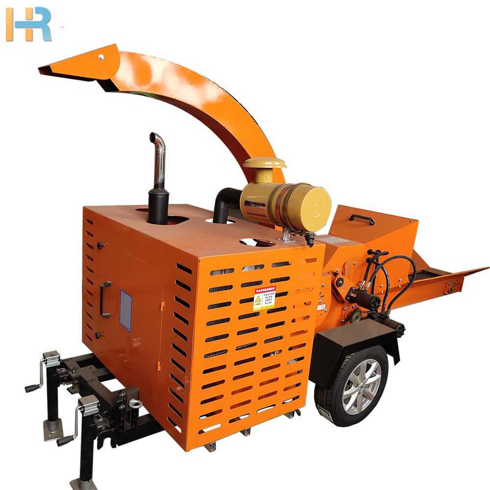 现货出售可移动式柴油木材粉碎机小型树枝破碎机果园树木碎枝机