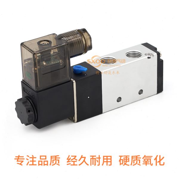 SXQD两位五通电磁阀4V210-08气缸控制阀气阀4V210-06-A-B-C-E-F