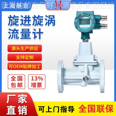 上海定制QAG旋流进旋涡流量计煤气气体量计数显漩涡震防 爆型抗动