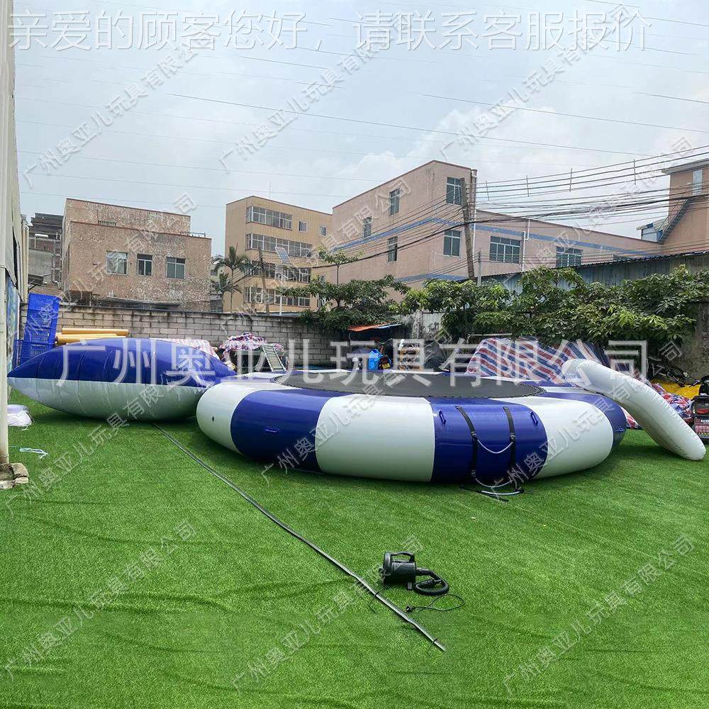 水上弹跳床海上跳包移关蹦床闯儿童戏A20水池漂浮物滑梯玩具动厂,玩具/童车/益智/积木/模型,水上游艺设施,淘宝优惠券,粉丝福利购,淘宝优惠卷