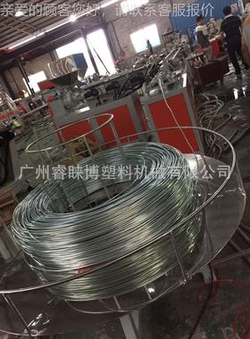 包新款推55出铁PP P塑E包管挤出机 PA尼龙钢管包塑机 塑料覆设备