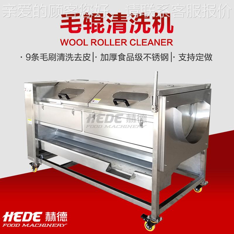 清WTB皮厂家生产 豆红薯自动去皮洗机 土芋头大姜高产量去机