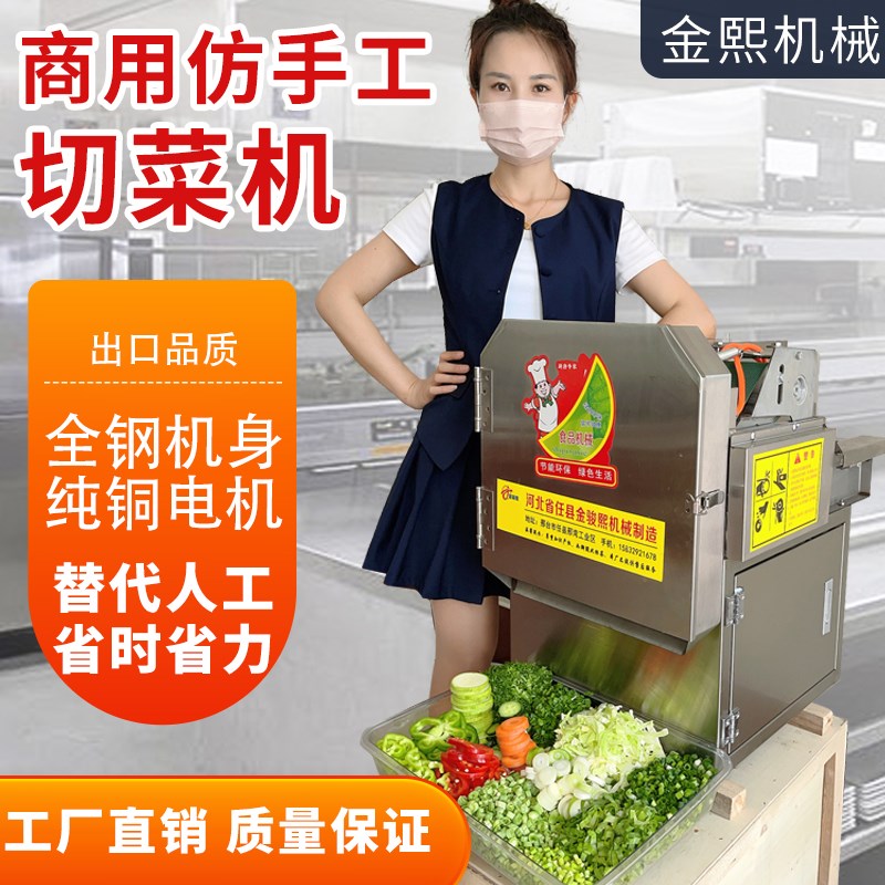商用不锈钢多功能切菜机切葱花蒜苗韭菜酸菜辣椒切菜馅切片切段丝