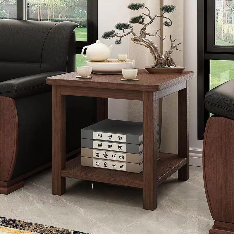 小茶几迷你小方桌客厅沙发边几家用简易边柜角几实木腿阳台小桌子