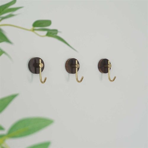 防盗门磁吸挂钩磁铁磁性挂钩强力免打孔粘钩实木黄铜挂衣钩衣帽钩