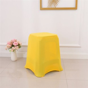 方凳子弹力椅套塑料凳子套罩木头四脚家用会N议场所用椅子布套定