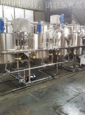 蓖麻小油精炼备 品油压榨成VND套设备设 1级蓖油精滤机组 型麻号