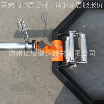 杠铃商用硬六拉杆六角杠杆奥杆硬铃拉杆耸09439肩专用杆杠铃家用