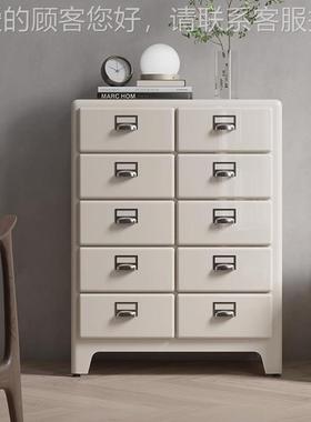 复古铁皮多格储物风柜简约客金属抽厅屉柜卧MS-171ins网红室收纳