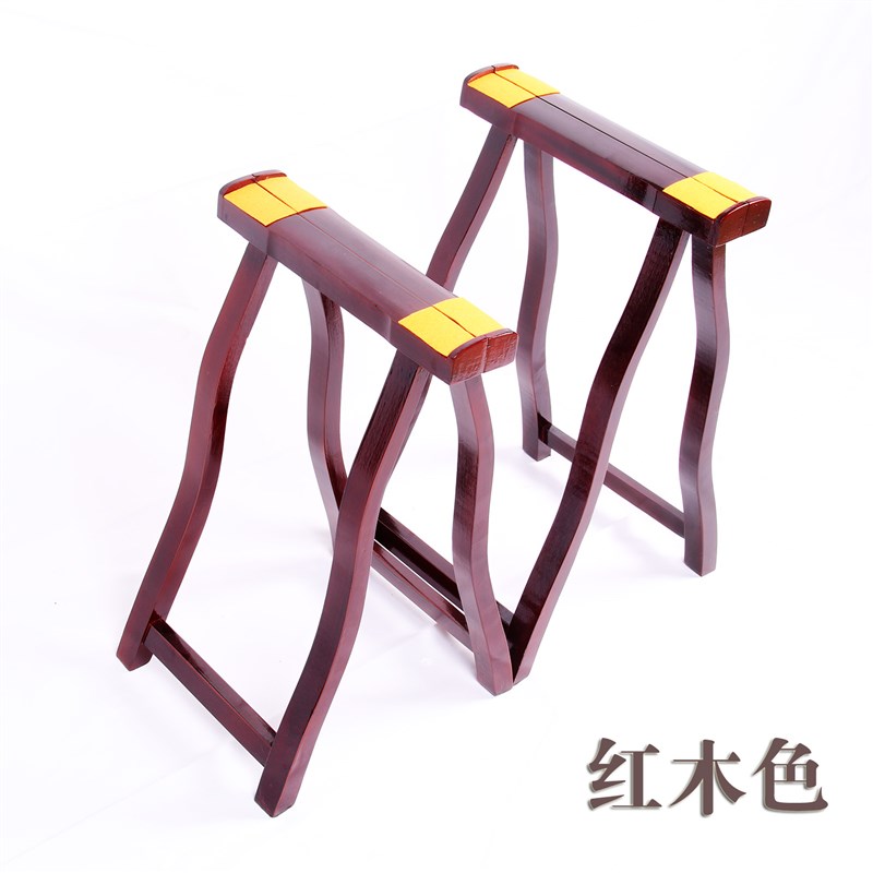 古筝配件通用稳定型实木红楠木色古筝架子琴架A字古筝架人字支架