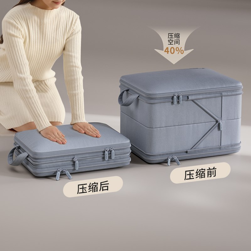出差旅行收纳袋学生放假行李箱衣物分装整理袋家用便携可压缩袋子