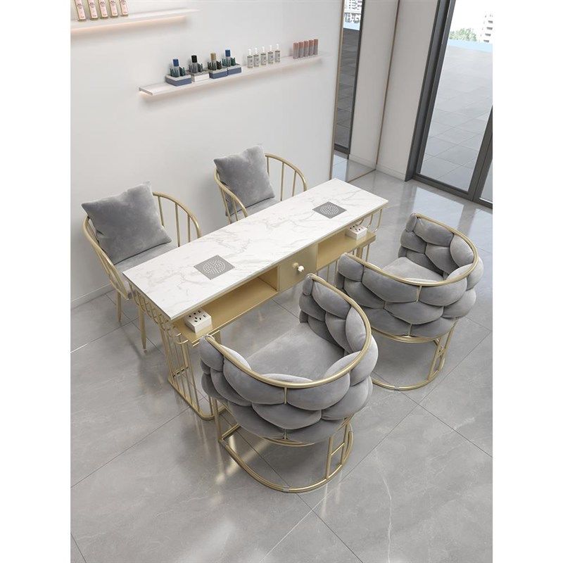 大理石美甲桌椅套装带吸尘器单双三人桌子美甲台顾客美甲椅沙发椅,商业/办公家具,美甲台,淘宝优惠券,粉丝福利购,淘宝优惠卷