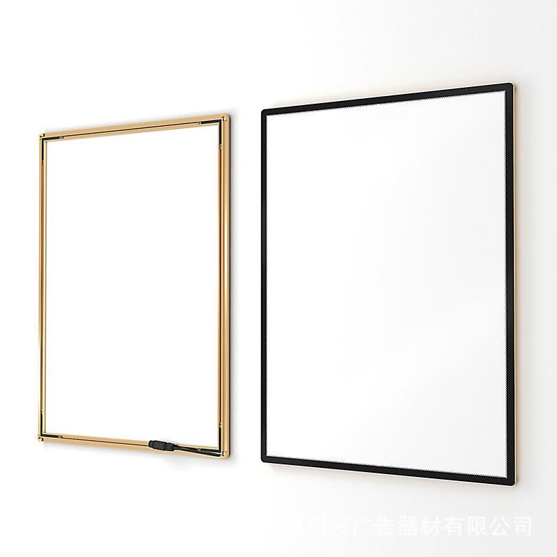 新款直销LED超薄灯箱定制钢化玻璃吧台价目表圆角广告牌发光亚克