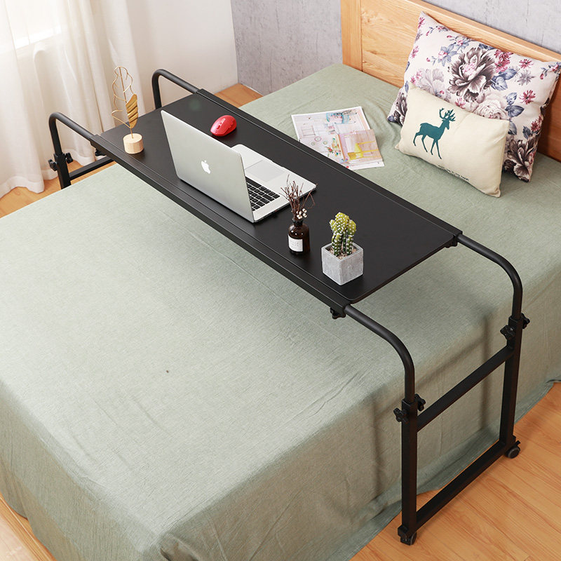 虎爸爸床上用双人电脑桌 移动跨床桌护理餐桌笔记本台式电脑桌