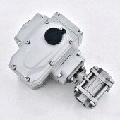 304电动球阀Q911F 内螺纹丝扣防爆蒸汽导热油阀门 16P不锈钢三片式