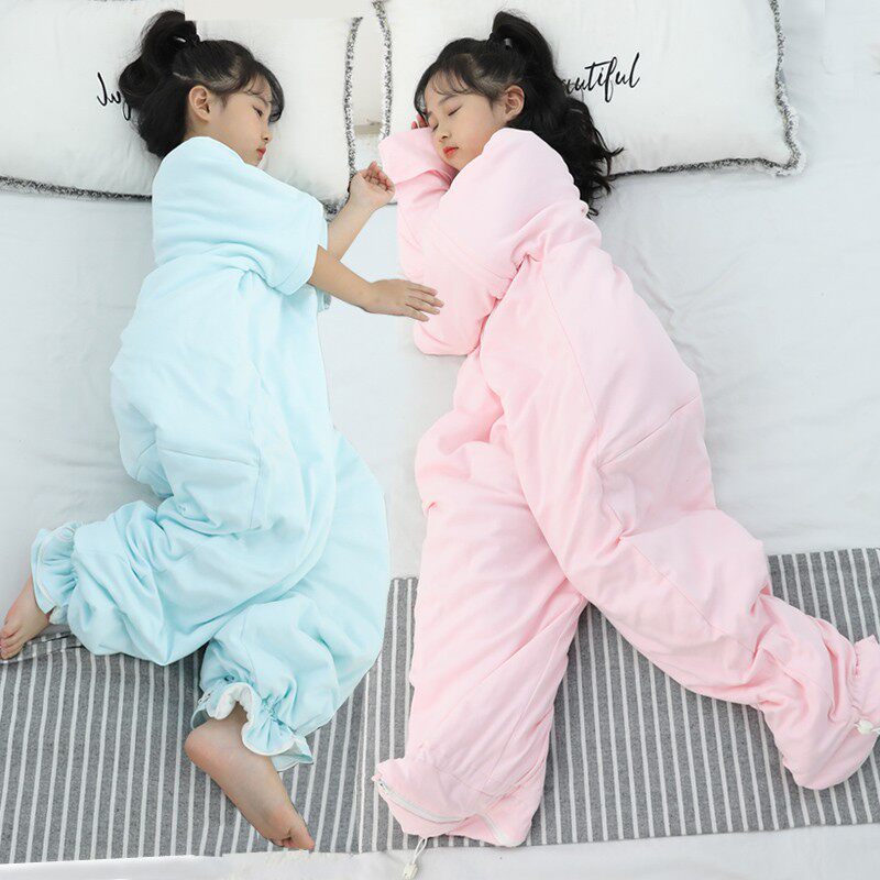 宝宝睡袋儿童秋冬防踢被冬季加厚纯棉春秋款中大童小孩婴儿分腿