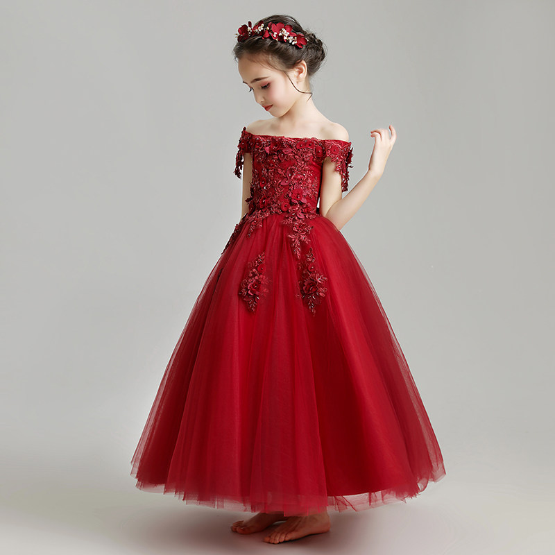 儿童礼服公主裙蓬蓬纱女童高贵小主持人花童钢琴演出服长款洋气秋,童装/婴儿装/亲子装,儿童礼服,淘宝优惠券,粉丝福利购,淘宝优惠卷