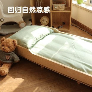 幼儿园垫套婴儿专用凉席a类拼接床婴儿凉席竹纤维床单定制褥套