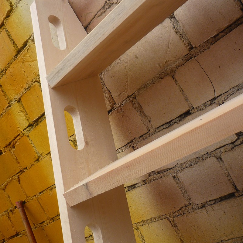 钢结构实木室内梯子榫卯实木阁楼直梯loft楼梯别墅复式登高楼定制