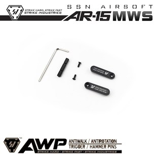 金属 中锁插销 mws ar15 双边 标准M4机闸 ssn PIN锁 多色