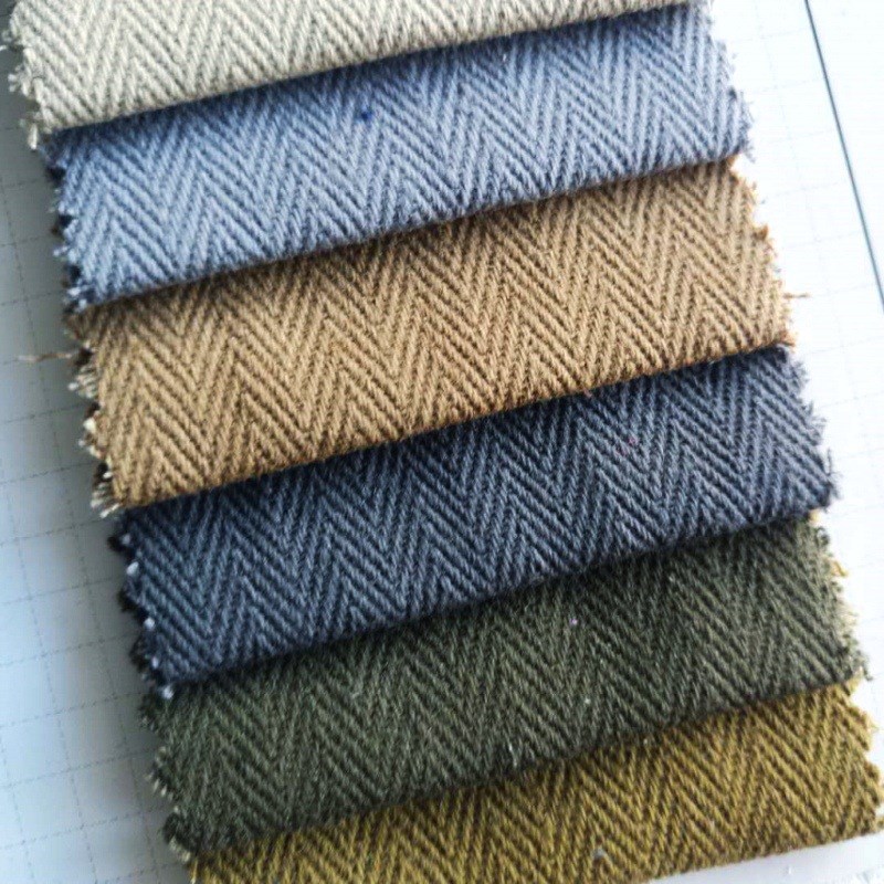 全棉人字斜箱包鞋材10*10加厚斜纹布 扎染装饰靠垫帽子裤服装面料