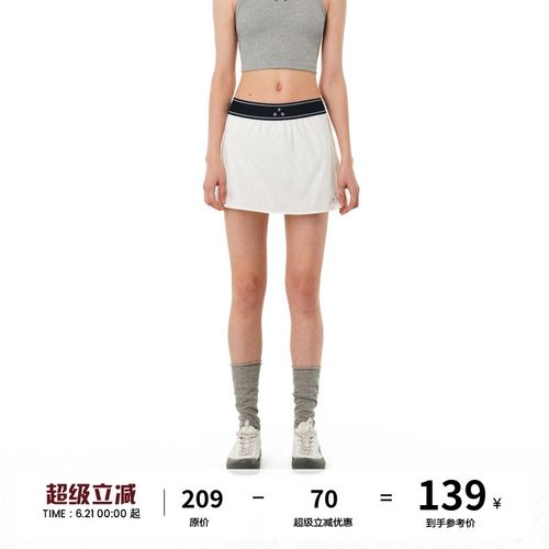 FPA高尔夫运动短裙 夏装国潮高腰显瘦户外休闲健身白色黑色裙子女