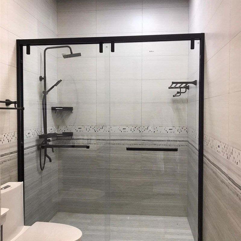 定制淋浴房干湿分离隔断一字型洗澡房淋浴房家用浴室玻璃推拉门,全屋定制,定制淋浴拉门,淘宝优惠券,粉丝福利购,淘宝优惠卷