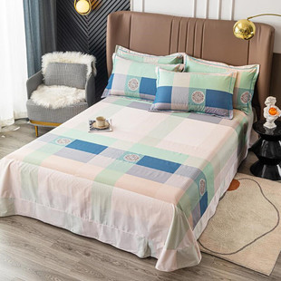 100%全棉床单单件1.2/1.5/1.8/2m床品单双人加大圆角被单子纯棉