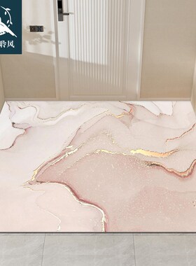 轻奢皮革地垫家用入户门pvcy地毯可擦免洗进门脚垫门口防水防滑垫