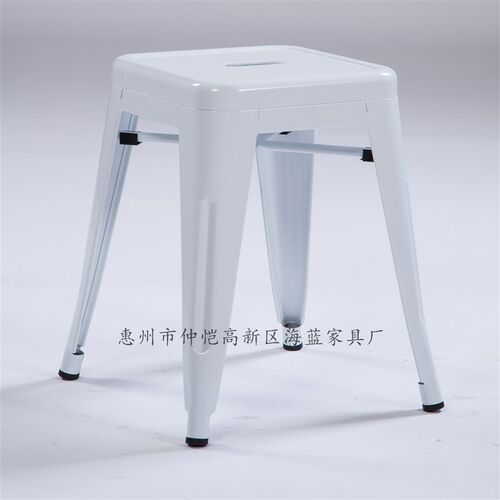 欧式铁皮餐椅等位凳凳子金属椅子户外铁艺复古工业铁皮椅厂家