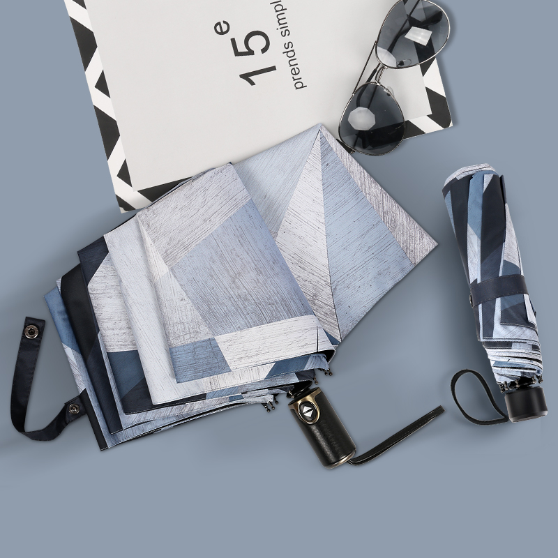 雪堡自动雨伞男个性创意潮流折叠晴雨两用双人遮阳伞加大加固加厚