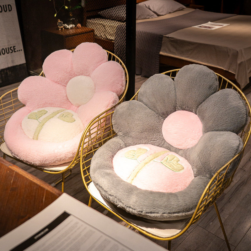 花朵坐垫屁垫飘窗沙发靠背一体花瓣蒲团垫子办公室久坐椅垫汽车用