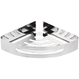 浴室三角置物架免打孔不锈钢304加厚墙角壁挂式转角 卫生间三脚架