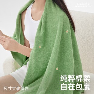 三利浴巾女吸水高级家用全棉情侣男大人裹毛巾三件套2024新款