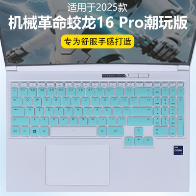 迷它适用机械革命蛟龙16 Pro潮玩版键盘膜2025笔记本键盘保护膜锐龙电脑防尘罩防水垫透明按键套16英寸屏幕膜