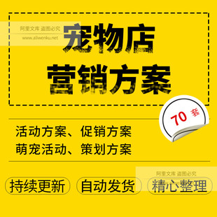 宠物店营销策划活动方案宠物用品犬粮营销推广计划书名犬相亲宠物