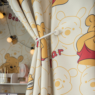 学生宿舍加厚强遮光床帘寝室上下铺女床幔蚊帐一体式动漫卡通帘子