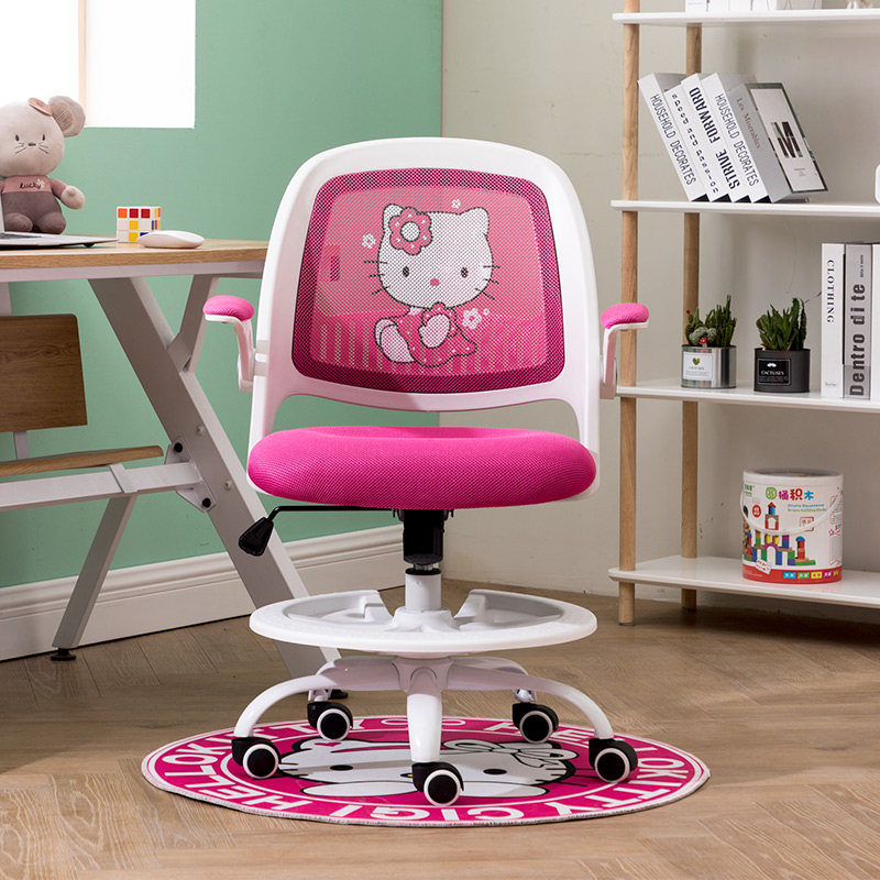 儿童学习椅可升降学生写字椅家用书桌电脑靠背椅旋转矫姿卡通椅子