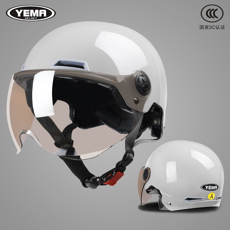 野马3C认证电动机车安全帽夏季女男四季通用轻便电动车安全帽半盔