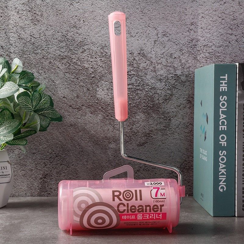 可撕式粘毛器衣物除尘滚桶长柄衣物除毛滚刷16cm替换芯斜撕沾尘纸