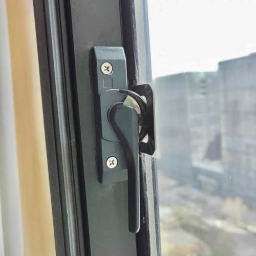 移门钩锁挂勾推拉门门窗老式窗配件搭扣锁扣铝合金月牙锁移窗窗户