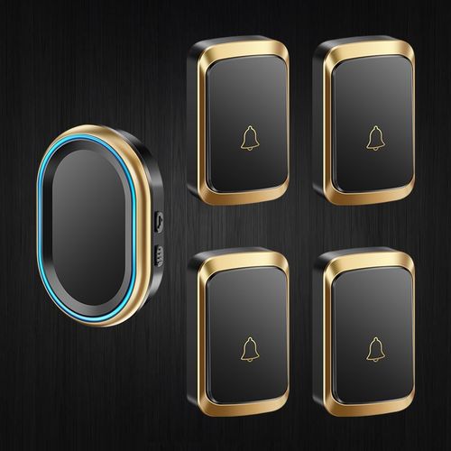 超远距离门铃无线家用易安装智能遥控电子防水门玲穿墙四拖一门钟