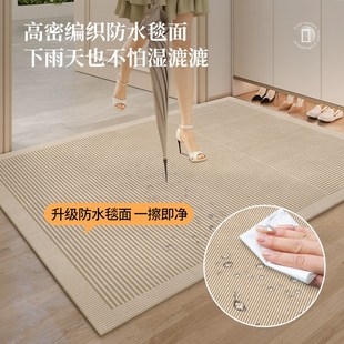 奶油风入户门地垫高级客厅卧室地毯门垫进门口玄关脚垫耐脏免洗