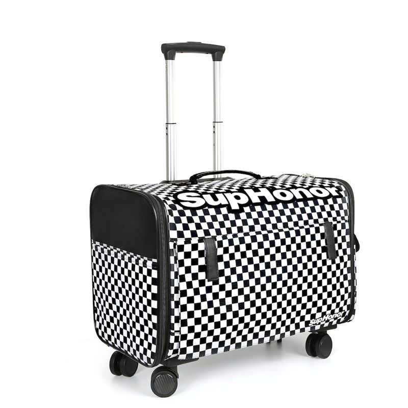 宠物拉杆箱外出便携包猫狗推车中小型犬小推车拉车字母猫EFCAT