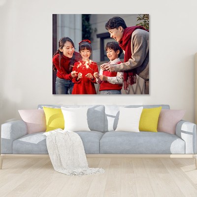 全家福相框挂墙洗照片打印加相框定制照片放大挂墙客厅婚纱照相框