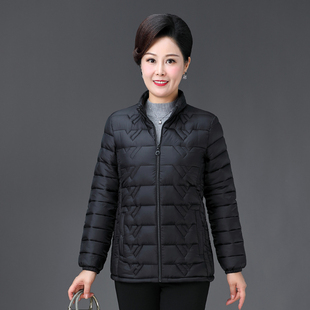 妈妈棉衣女中老年人冬装短款棉z衣外套女式轻薄羽绒棉服奶奶小棉