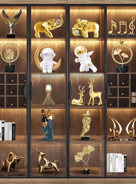 北欧轻奢现代酒柜高档摆件创意玄关客厅电视柜办T公室家居装饰品